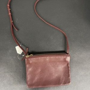 Celine Maroon/ Burgundy Small Trio Bag